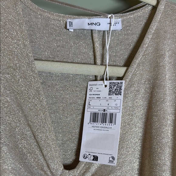 Mango Metallic Gold Caftan - Picture 4 of 7